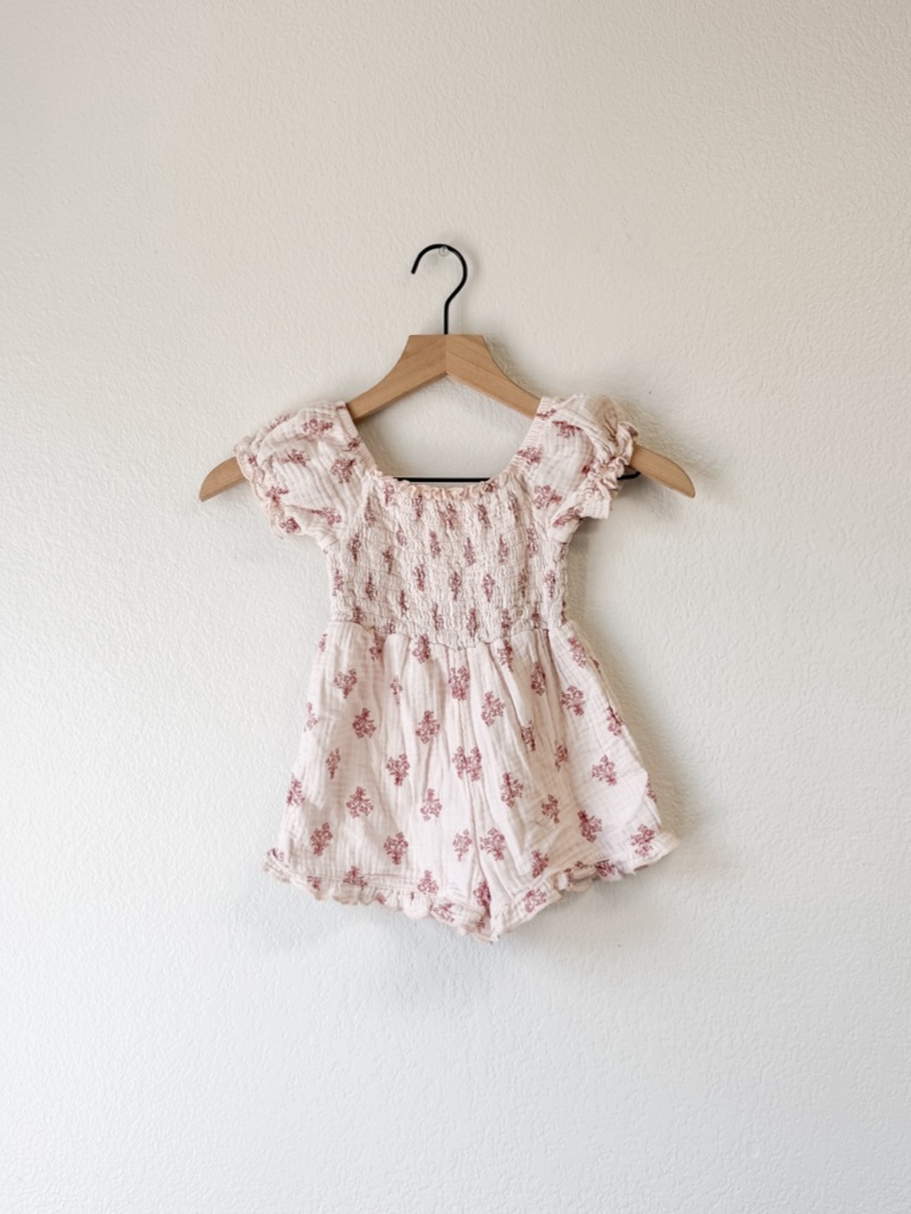 Modern Moments Blush Pink Floral Romper (3T)
